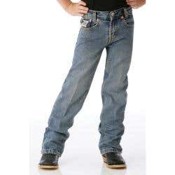 Cinch White Label Jeans, Boy's, 8, 24 to 25 in, 25 to 26 in L, Light Stonewash, Slim, Non-Stretchable