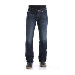 Cinch Ian Series MB65436001-35X36 Jeans, 35 in Waist, 36 in L Inseam, Dark Stonewash, Bootcut, Slim Fit, Stretchable