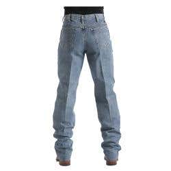 Cinch Green Label Series Jeans, 42 in, 36 in L, Medium Stonewash, Relaxed, Tapered, Non-Stretchable