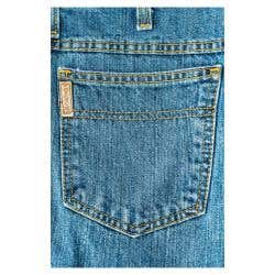 Cinch Green Label Series Jeans, 42 in, 36 in L, Medium Stonewash, Relaxed, Tapered, Non-Stretchable