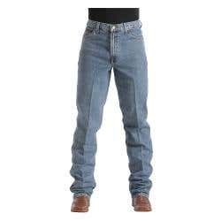 Cinch Green Label Series Jeans, 42 in, 36 in L, Medium Stonewash, Relaxed, Tapered, Non-Stretchable