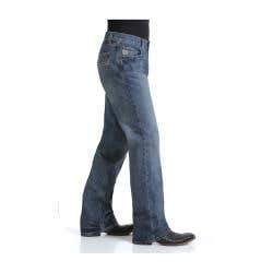 Cinch Carter Series Jeans, 36 in, 38 in L, Medium Stonewash, Bootcut, Relaxed, Non-Stretchable