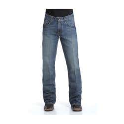 Cinch Carter Series Jeans, 36 in, 38 in L, Medium Stonewash, Bootcut, Relaxed, Non-Stretchable