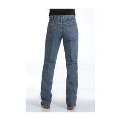 Cinch Silver Label Series Jeans, 42 in, 30 in L, Medium Stonewash, Slim, Straight, Non-Stretchable