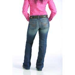 Cinch ADA Series Jeans, 9, 30 to 31 in, 34 in L, Medium Stonewash, Bootcut, Relaxed, Long, Stretchable