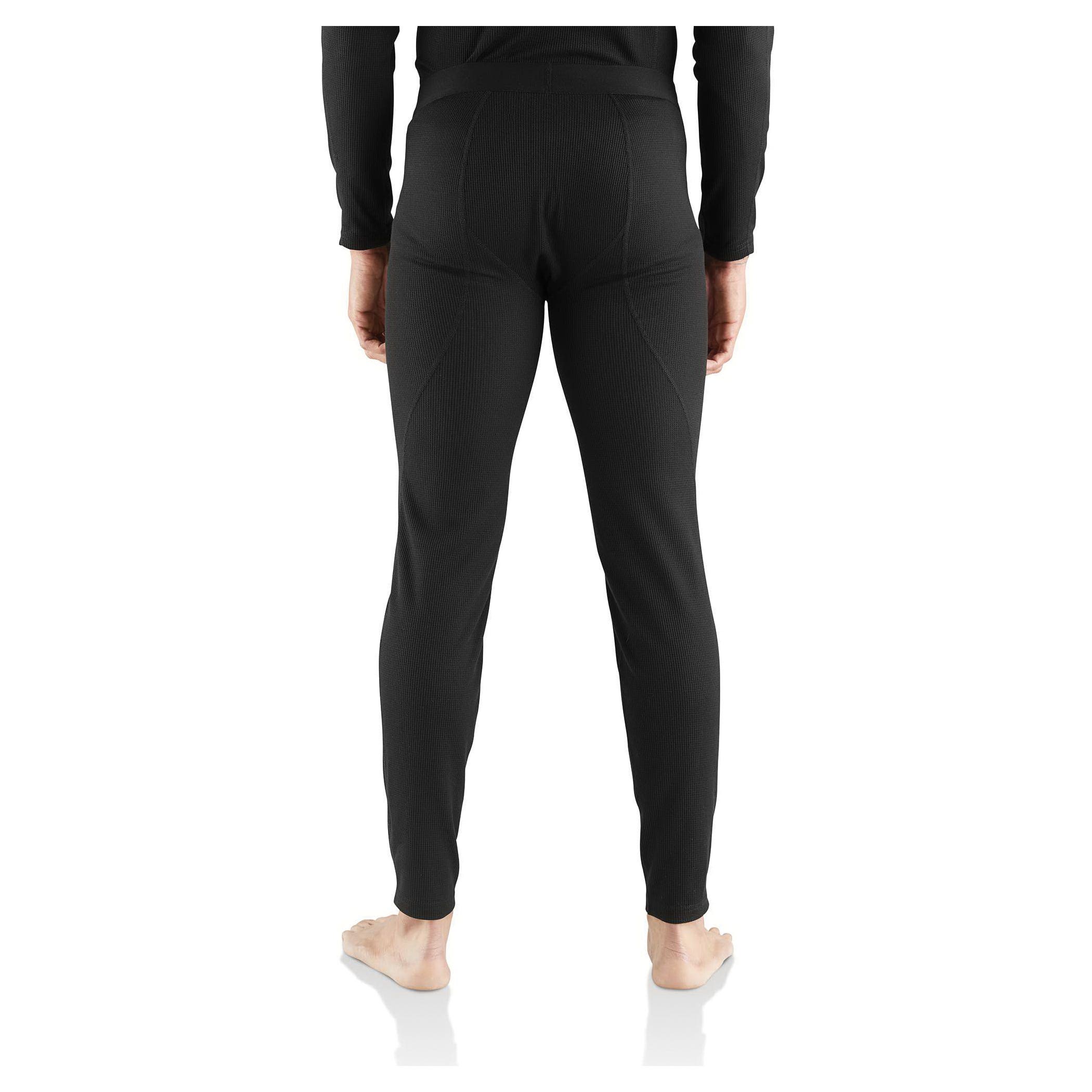 Carhartt MBL115-BLK-XL Thermal Pants, XL, 33 in L Inseam, Black, Classic Fit, Regular