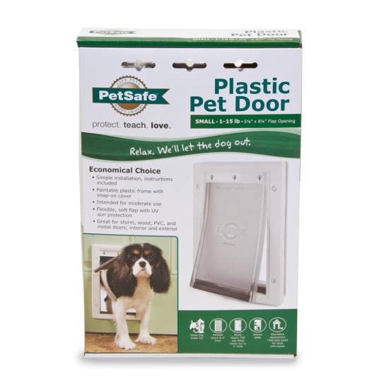 PetSafe Pet Door, Plastic, White, Small