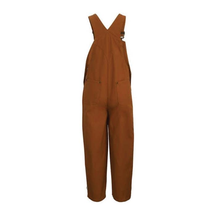 Carhartt CM8603-D156A Bib Overalls, Carhartt Brown, 6, Boy's, Cotton Canvas