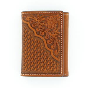 Nocona Wallet, Men's, Basketweave, Tan