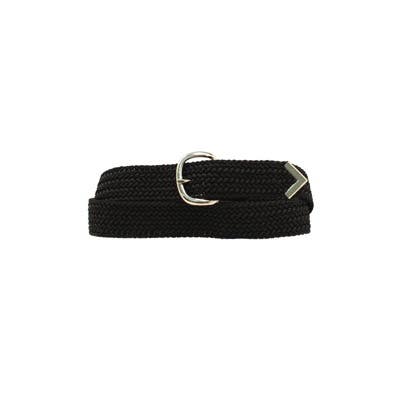 Nocona Men's Wooven Braided Belt, Nylon, Black