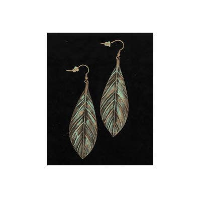 Blazin Roxx Women's Earrings, Feather