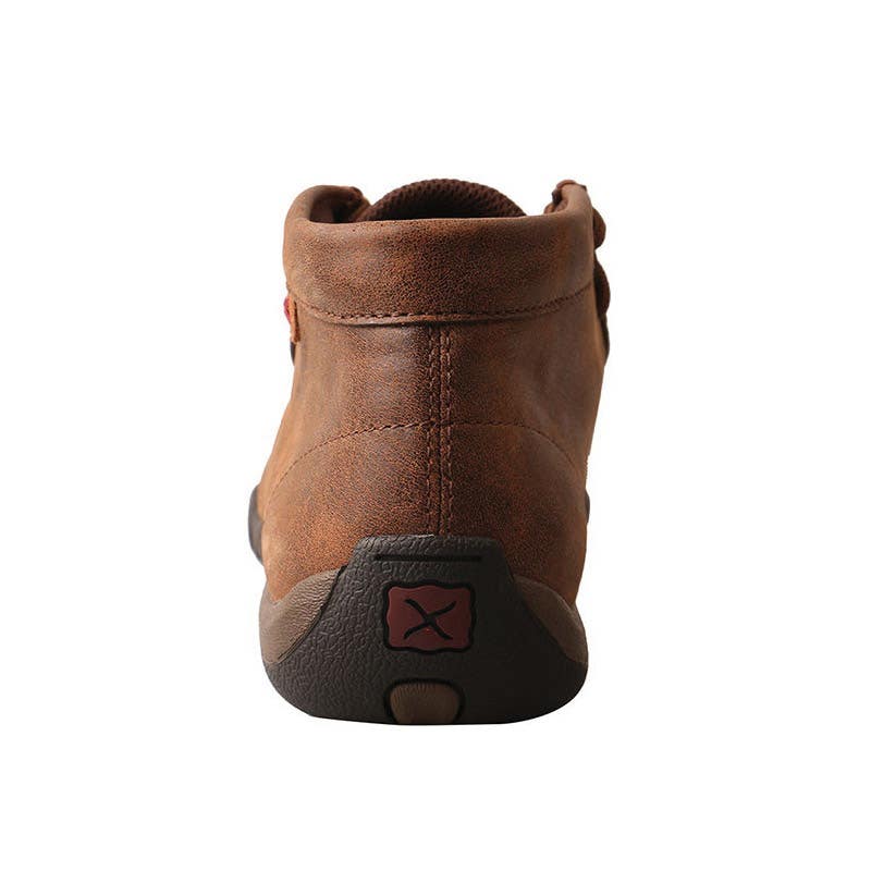 Twisted X Driving Mocs, 9.5, M W, Brown, Leather, Lace-Up