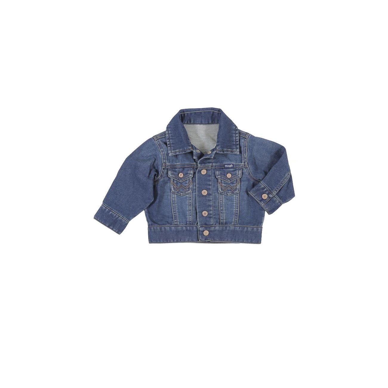 Wrangler Baby Classic Jacket, Boy's, 4T, Dark Blue, Cotton/Polyester/Spandex, Long Sleeve