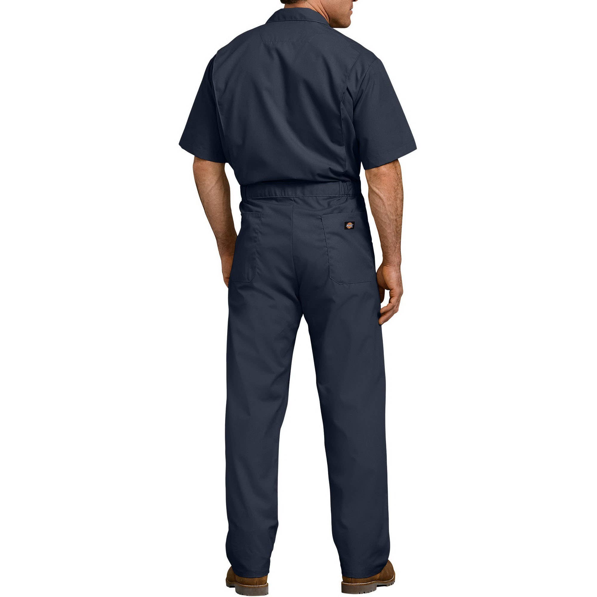 Dickies Coveralls, S, 34 to 36 in Chest, 32 in L Inseam, Cotton/Polyester/Poplin, Dark Navy, Generous Fit