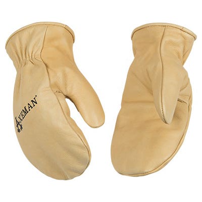 Axeman 1930-XL Safety Gloves, Men's, XL, Wing Thumb, Easy-On Cuff, Cowhide Leather, Tan