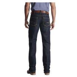 Ariat Edge Rebar M4 Series Jeans, 35 in, 32 in L, Bodie, Bootcut, Relaxed, Stretchable