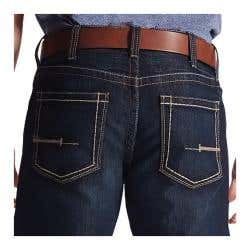 Ariat Edge Rebar M4 Series Jeans, 32 in, 32 in L, Bodie, Bootcut, Relaxed, Stretchable