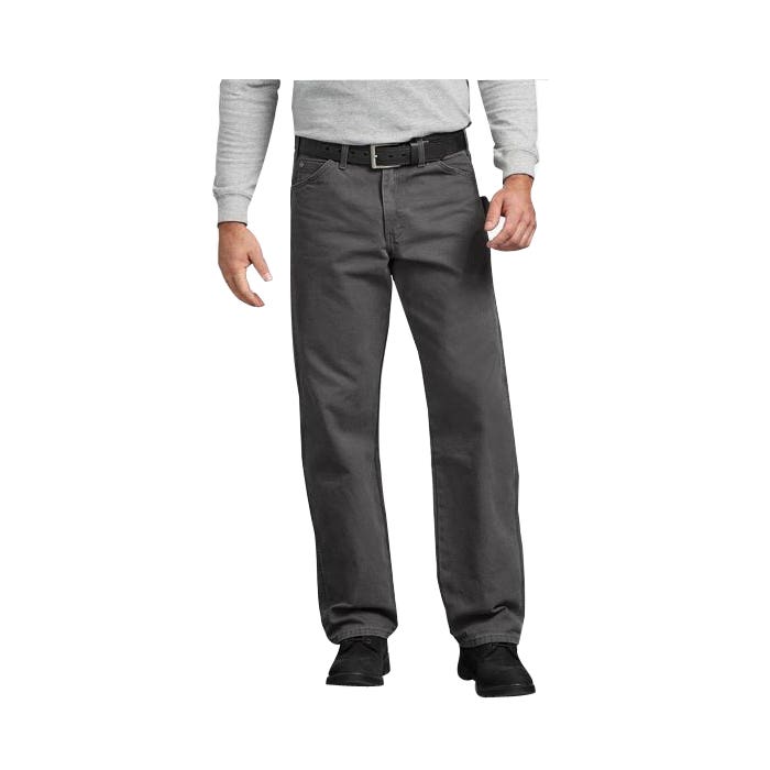 Dickies Carpenter Jeans, 2XL/3XL, 40 in Waist, 32 in L Inseam, Dark Gray, Relaxed, Straight Fit