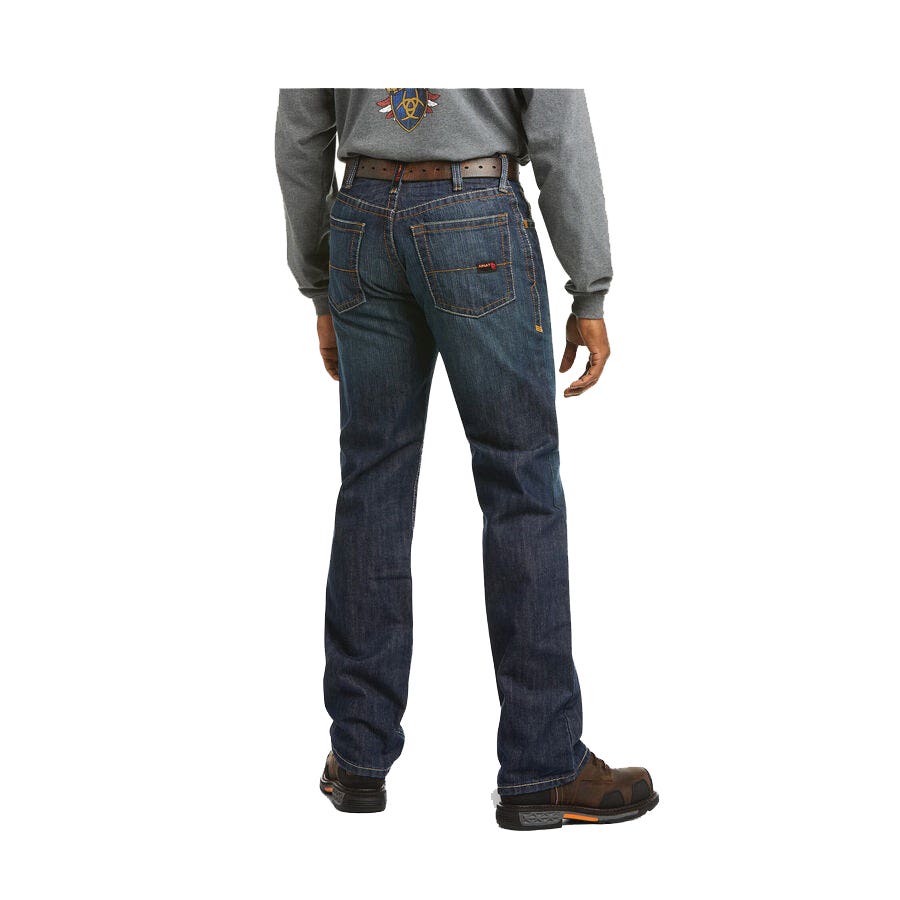 Ariat Basic FR M4 Series Jeans, 38 in, 32 in L, Shale, Bootcut, Relaxed, Stretchable