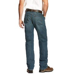 Ariat Men's Rebar M4 Relaxed DuraStretch Basic Boot Cut Jean, Carbine, 38 in, 32 in L