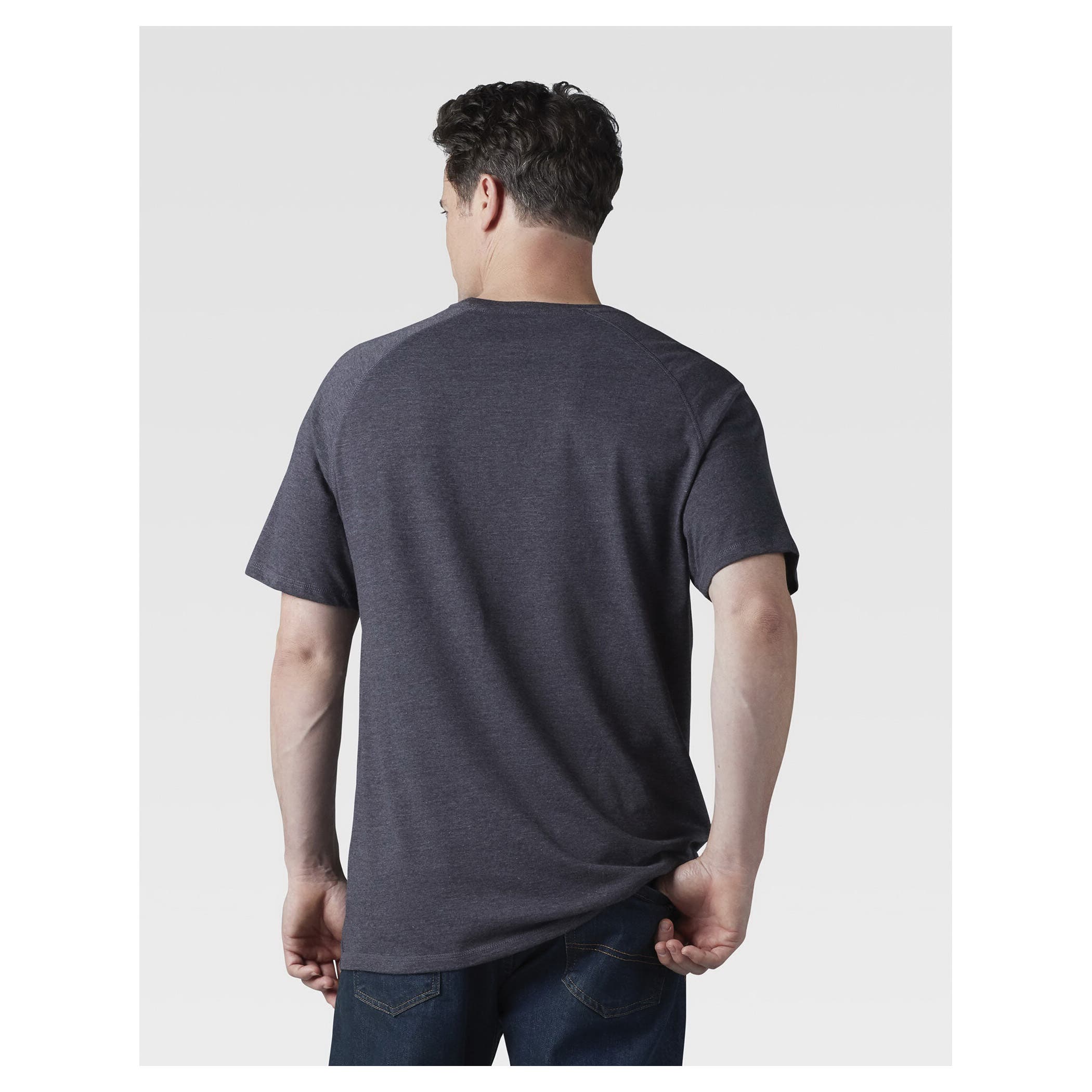 Dickies Men's Temp-iQ Series Cooling Short Sleeve Pocket T-Shirt, Heather Black, 3XL
