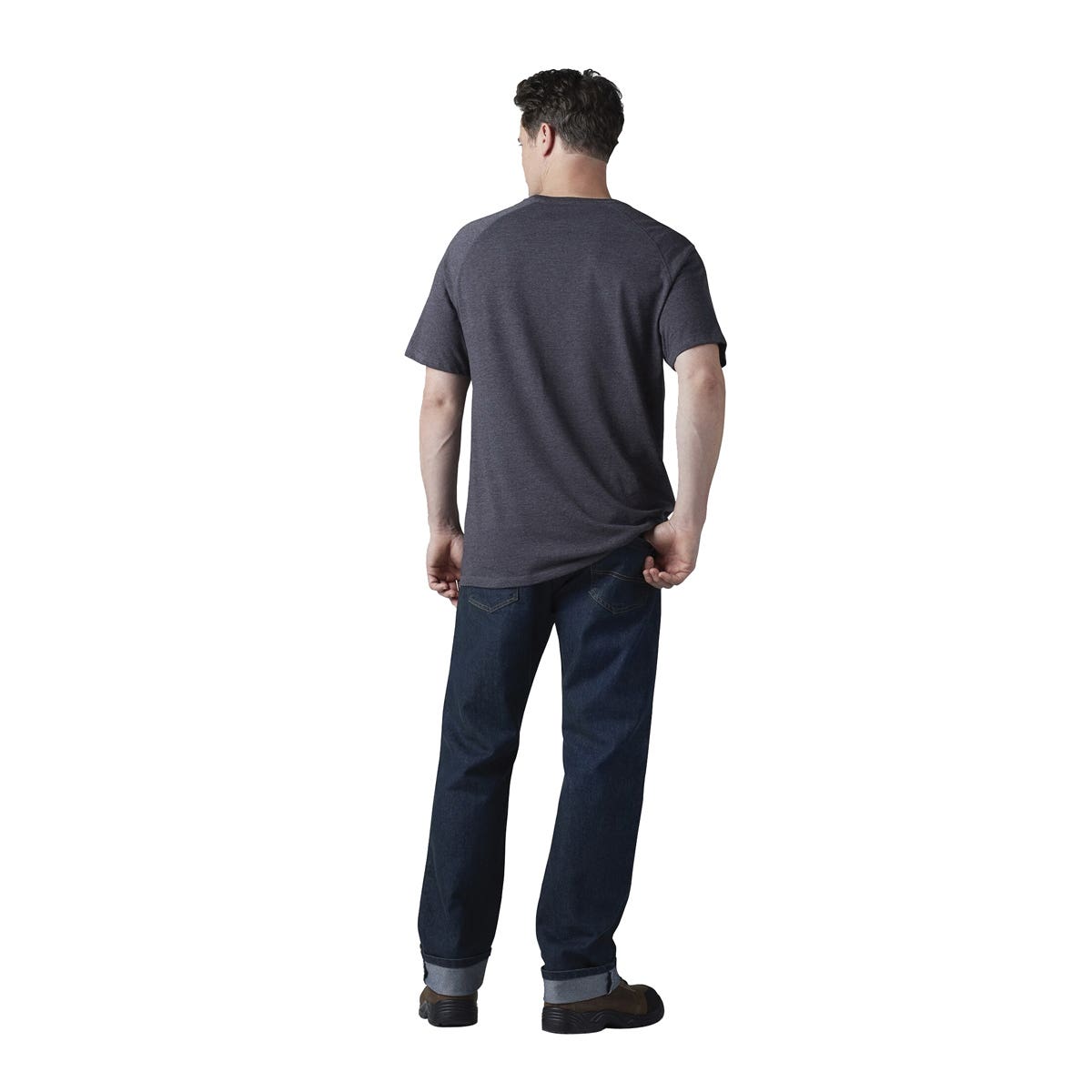 Dickies Men's Temp-iQ Series Cooling Short Sleeve Pocket T-Shirt, Heather Black, 3XL