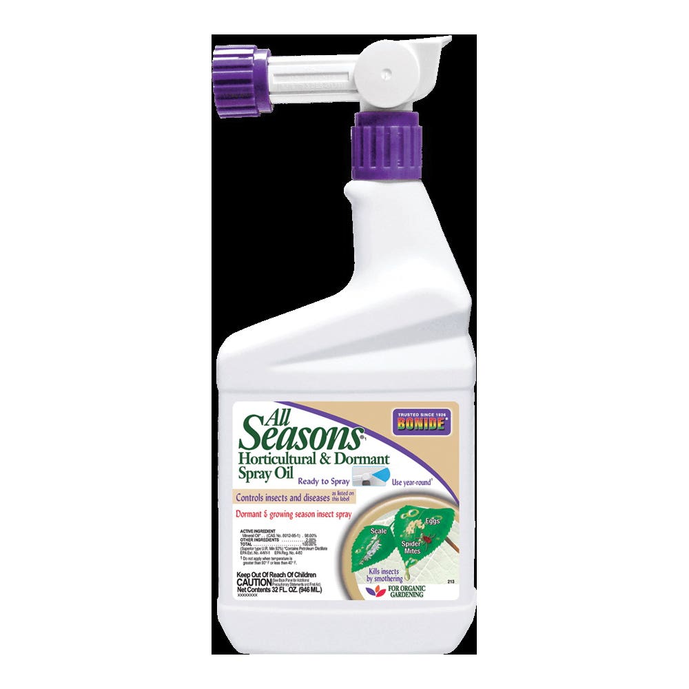 Bonide GARDEN NATURALS Horticultural and Dormant Oil, Liquid, Spray Application, 1 qt