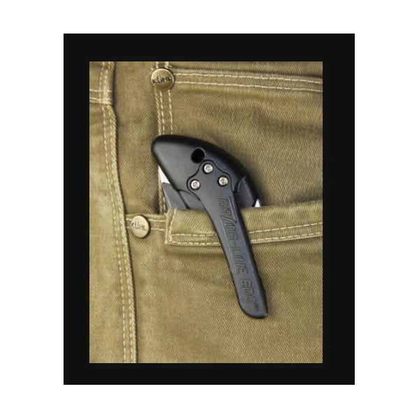 Outdoor Edge Onyx EDC Series Folding Knife, 3-1/2 in L Blade, Stainless Steel Blade, Non-Slip Grip Handle