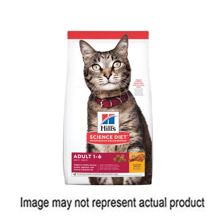 Science Diet Cat Food, Dry, Chicken Flavor, 16 lb - 1171
