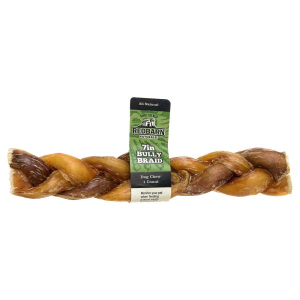 Redbarn Braided Bully Stick, 7 in