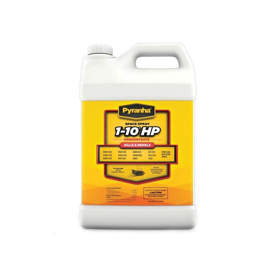 Pyranha Concentrate Spray, Liquid, Hazy/Yellow, Slight Citrus, 2.5 gal, Jug