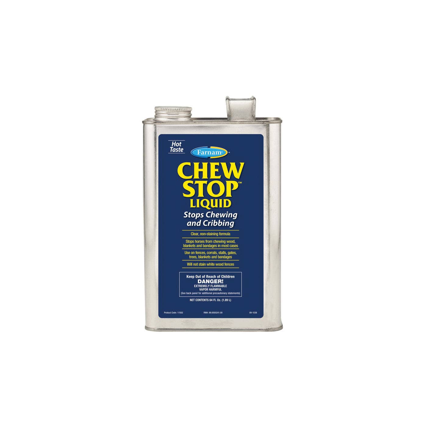 Farnam Chew Stop 11502 Chew Deterrent, Liquid, 0.5 gal