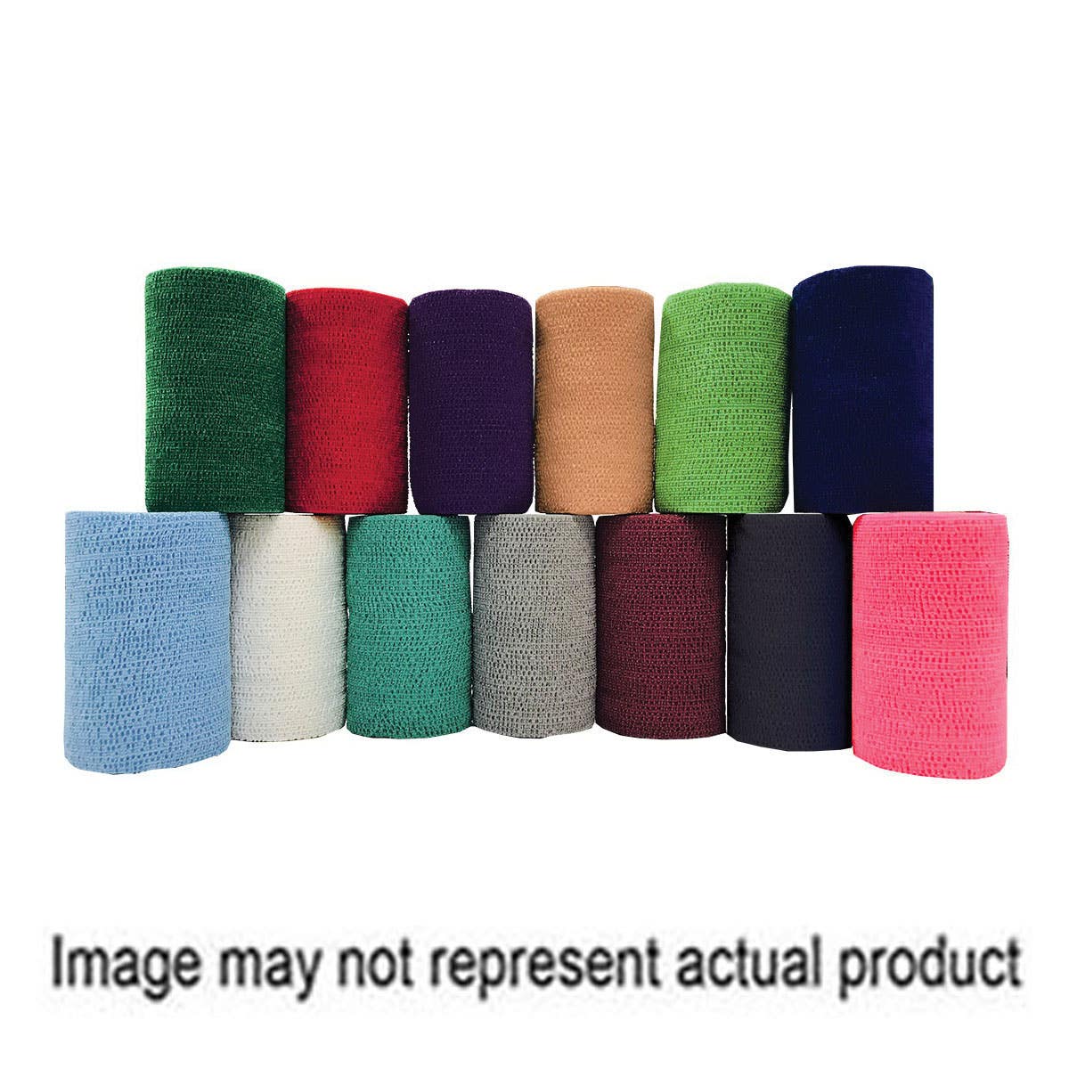 PowerFlex 3840WH-018 Cohesive Bandage, 5 yd L, 4 in W, White