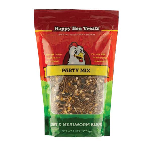 Happy Hen Treats Chicken Treat, Oat and Mealworm Blend, 2 lb Bag