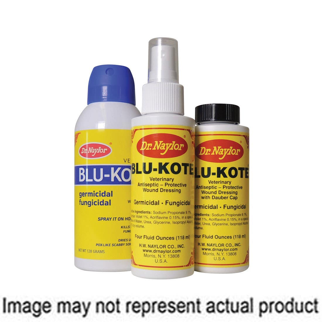 Dr. Naylor BLU-KOTE BKA Antiseptic Wound Dressing, Blue, 5 oz Aerosol Can
