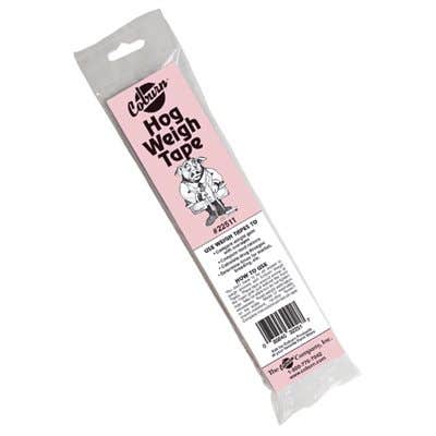 Coburn 22511 Weigh Tape, Hog, Weighs up to: 125 to 260 lb, Tyvek Fiber, 60 in L