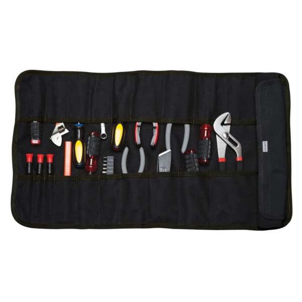 Carhartt Legacy Tool Roll, 26 in W, 13 in H, 21-Pocket, Polyester, Black