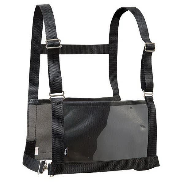 Weaver Livestock Exhibitor Number Harness, M/L, Nylon Webbing, Black