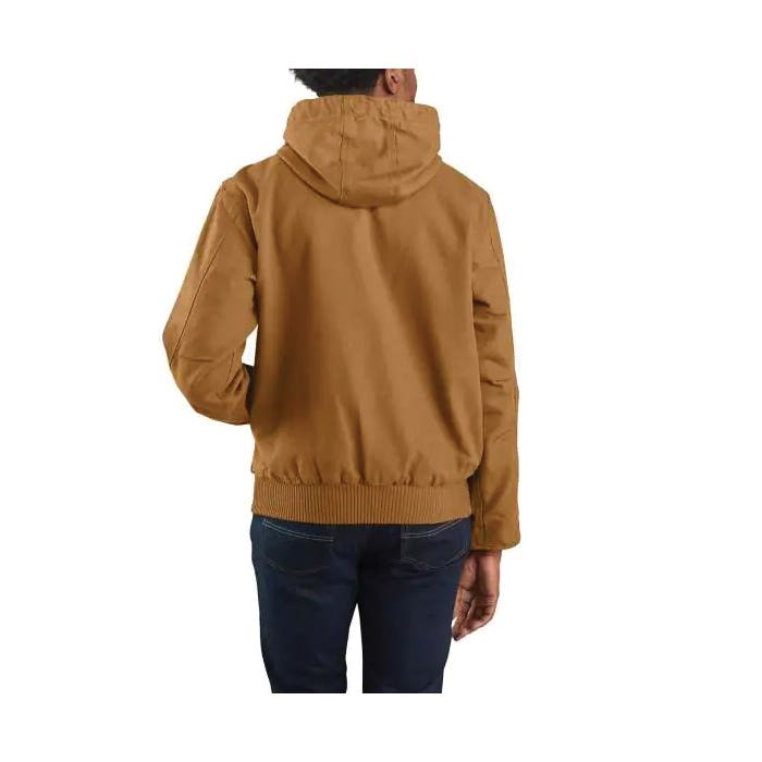 Carhartt Active Jacket, 3XL, Black, Hooded Collar, Zipper Closure, Regular