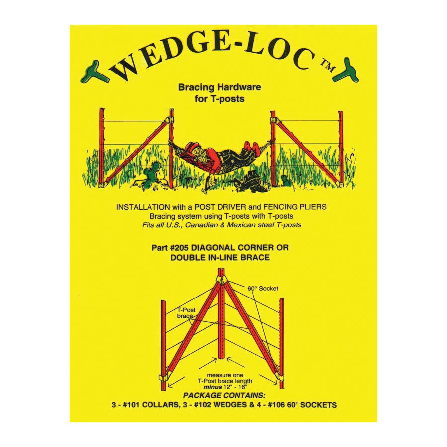 Wedge-Loc 205 Corner/In-Line Brace Set, Aluminum