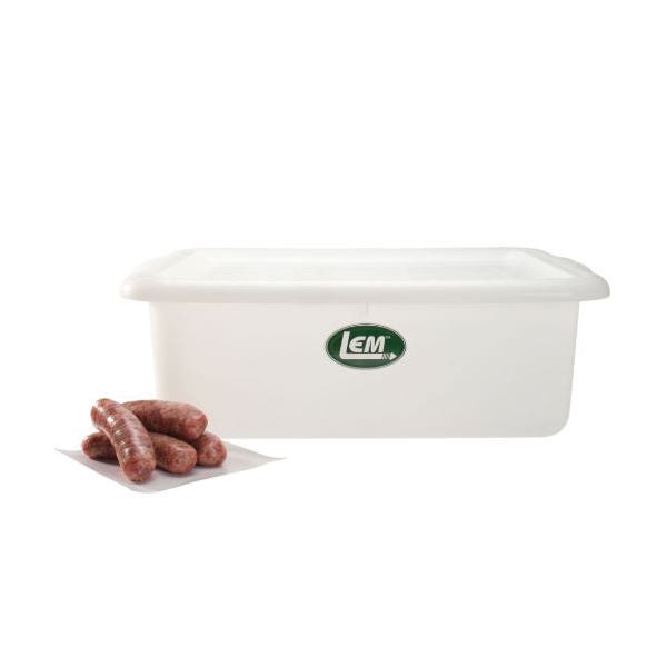 LEM Meat Lug, 50 lb Capacity, Plastic, White, 15-1/2 in L, 21-3/4 in W, 7 in H