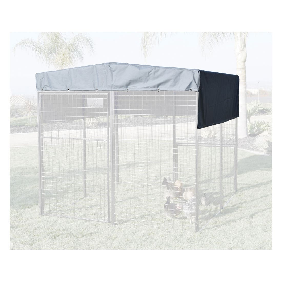 Rugged Ranch Tarp, 7-1/2 in L, 6-1/2 in W, Canvas, Gray