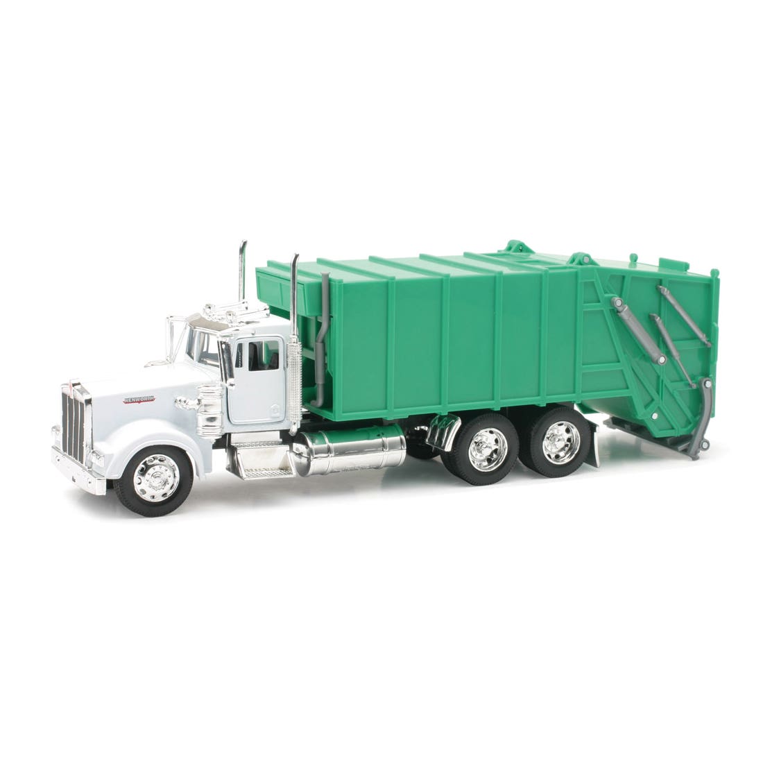 NewRay 1:32 Scale Kenworth W900 Garbage Truck Toy, Plastic