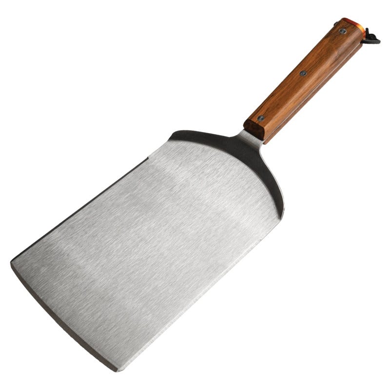 Traeger Grill Spatula 10 in Stainless Steel Teak Handle