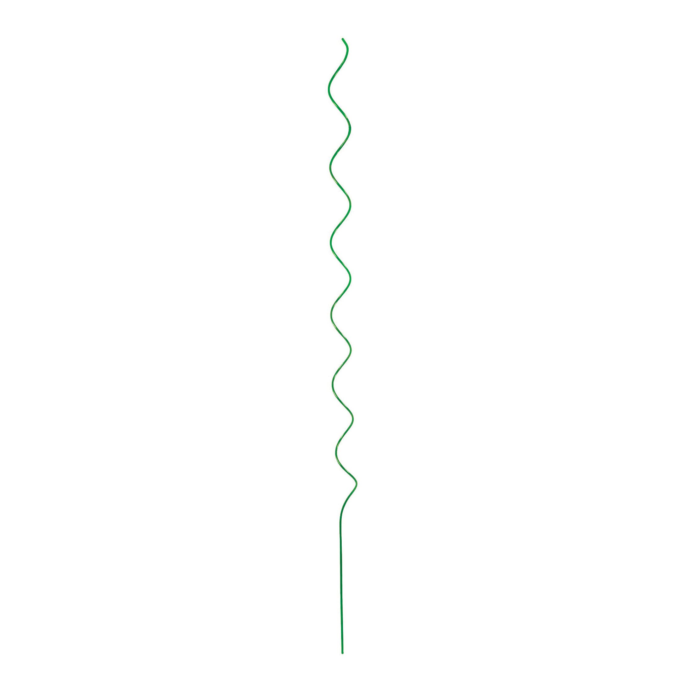 Gardener's Blue Ribbon Twisted Garden Stake, 60 in L, Steel, Green, Powder-Coated