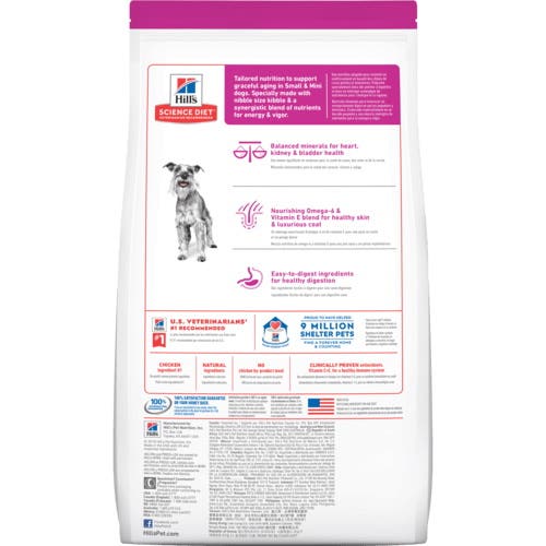 Science Diet Small Paws Dog Food, S Breed, Dry, Barley, Brown Rice, Chicken Flavor, 15.5 lb Bag