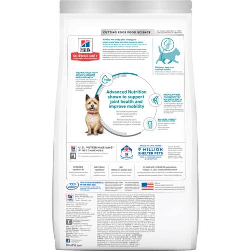 Science Diet Healthy Mobility 9219 Dog Food, Adult Breed, Dry, Brown Rice, Chicken Flavor, 30 lb Bag