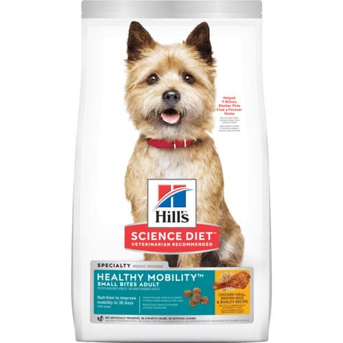 Science Diet Healthy Mobility 9219 Dog Food, Adult Breed, Dry, Brown Rice, Chicken Flavor, 30 lb Bag
