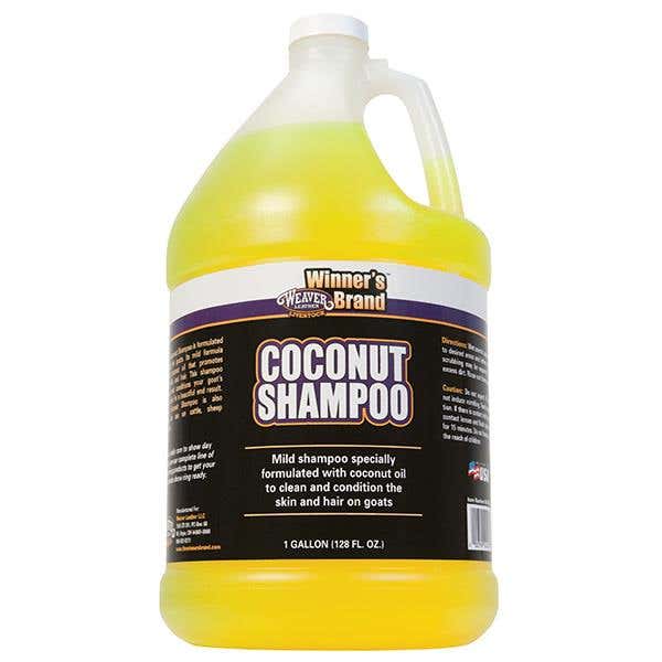 Weaver Leather Coconut Shampoo, Liquid, Yellow, Coconut, 1 gal