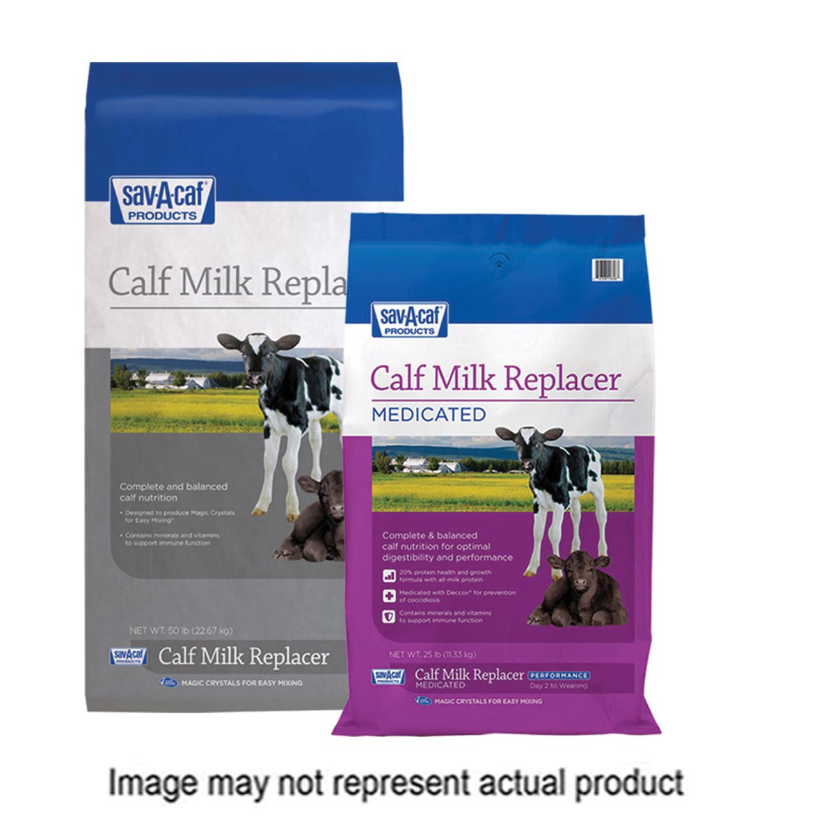 Sav-A-Caf 01-7496-0125 Calf Milk Replacer, Powder, Bag, 25 lb